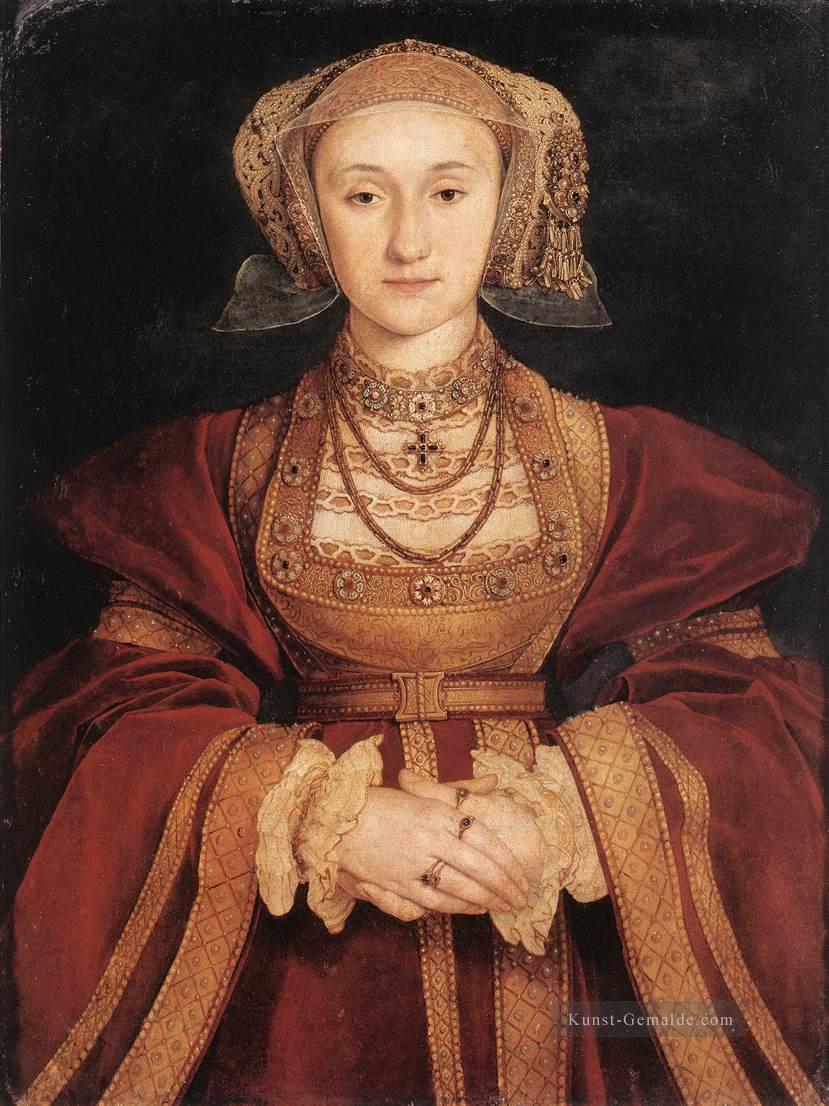 Porträt von Anne of Cleves Renaissance Hans Holbein der Jüngere Ölgemälde